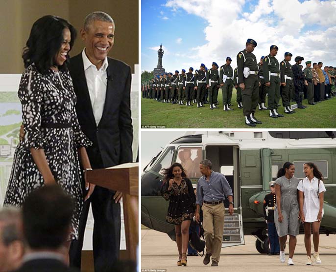 Mantan Presiden Obama Tiba di Bali Dikawal Pasukan Militer Terlatih